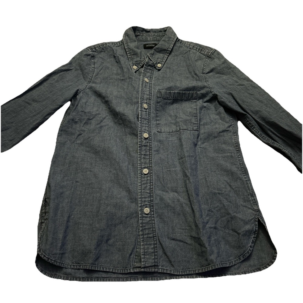 Kate Spade Saturday Denim Chambray Shirt sz 2 Blue